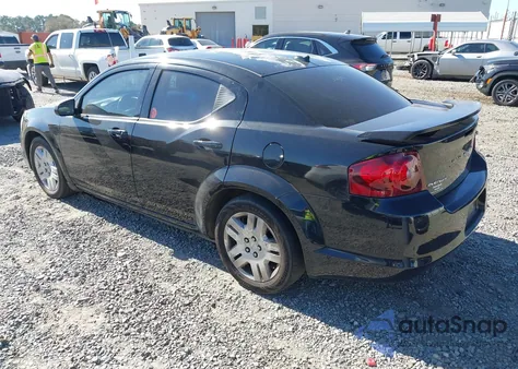 2013 Dodge Avenger Se from USA, damaged, VIN 1C3CDZAB0DN767138